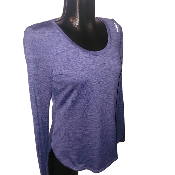 Reebok Women's Light Purple Long Sleeve Top S - Picture 2 of 5